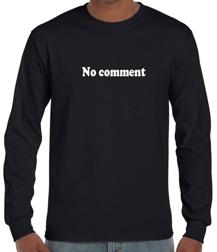Funny T-shirt No comment quote Birthday Christmas Mens Tshirts ladies tee's top - Picture 34 of 36
