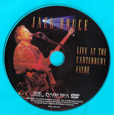 Jack Bruce / Live At The Canterbury Fayre in 2002 / DVD von 2003  