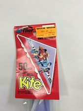 Vintage Hi Flier Keel Style Plastic "BMX Rallye" Kite 50" Wingspan 1987 USA