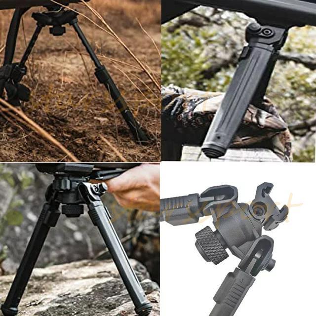 M-lok Rifle Bipod Tactical Adjustable Bipod Mount Rail Mount Aluminum 6 ...