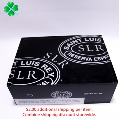 SLR Reserva Especial Rothchilde Empty Wood Cigar Box 8.5'' x 6.25'' x 3''