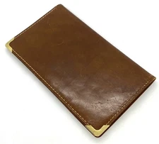 Vintage Rumpp Leather 10K Gold Mens Wallet 6.7/8 x 4.1/8”