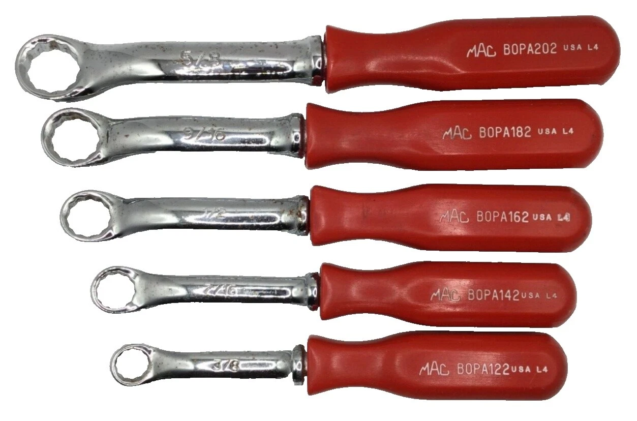 Set SAE Mac Tools Automotive Hand Wrenches