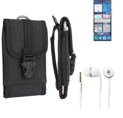 Holster für Huawei P50 Pro Kirin 9000 + Headset Outdoor Schutz Hülle Gürtel T