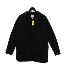 Silence + Noise Women's Blazer M Black Polyester With Rayon, Spandex Overcoat