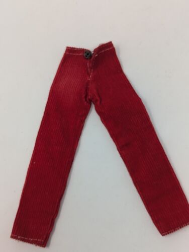 Vintage Barbie Ken Doll Red Corduroy Pants - Picture 3 of 5