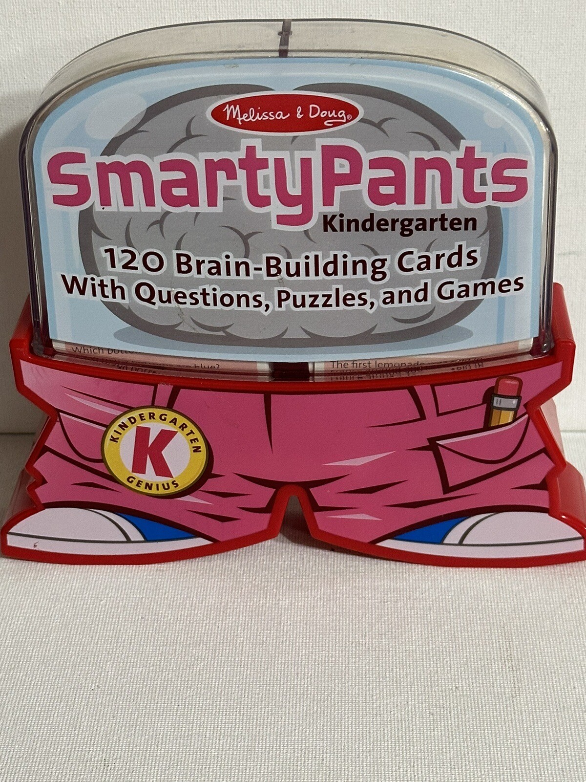 New Melissa & Doug Smarty Pants Kindergarten 120 BrainBuilding Cards Questions AminoTher