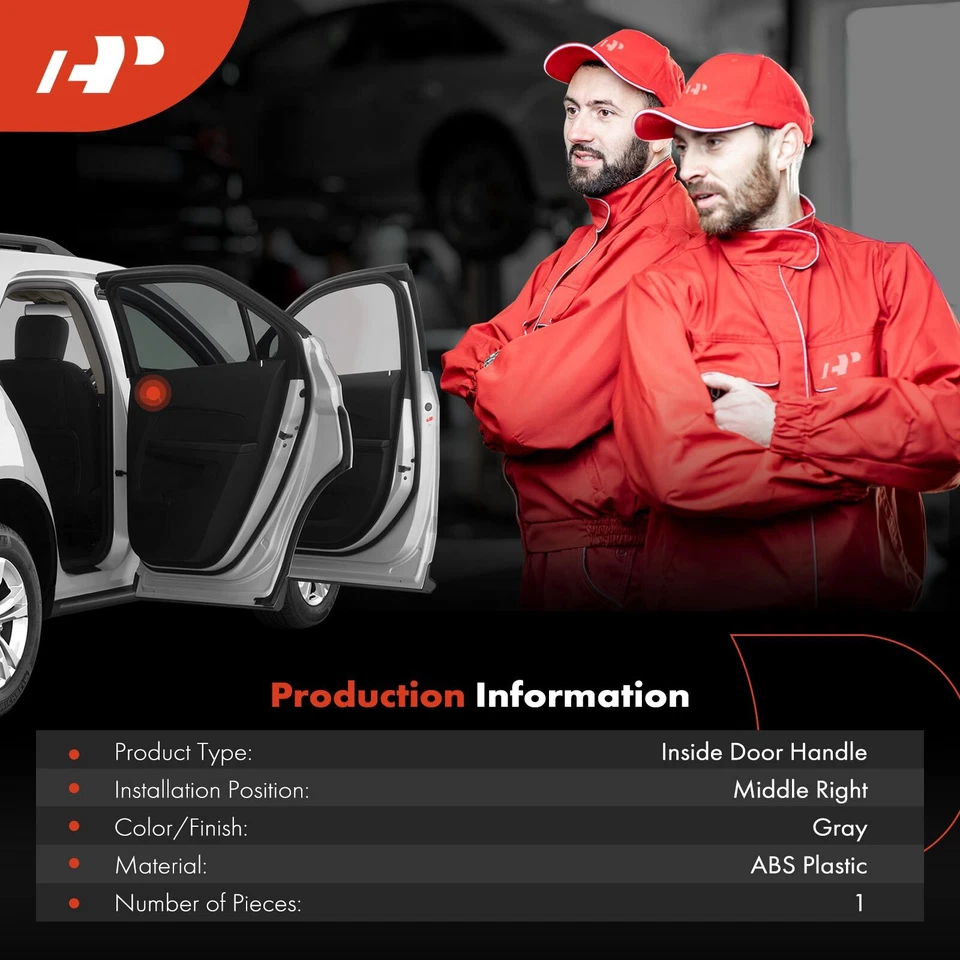 A-Premium Middle Right Gray Interior Door Handle for Nissan NV350 Urvan2014-2019 - Image 2 of 4