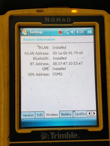 Trimble Nomad 800LC With SatViewer 1.0.4.0 In Fair Condition. NO BATTERY!!! - Picture 15 of 24