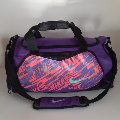 nike purple gym bag