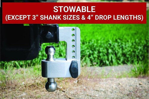 Weigh Safe Adjustable Trailer Hitch Ball Mount - 4" Adjustable Drop Hitch for 2" - Picture 9 of 9