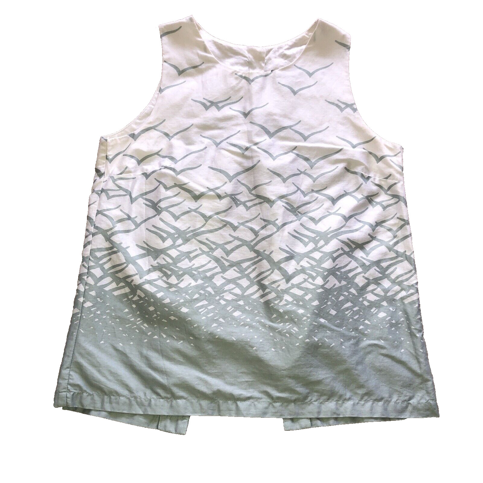 Topshop Cream Bird Print Split Back Sleeveless Co… - image 19