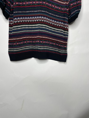 Lauren Ralph Lauren Black Label Short Sweater Size XXL Fair Isle Designer - Picture 2 of 7