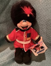 Cheerful Chums Mr. Busby - Mini peluche souvenir garde royale - 10" années 1990 vintage
