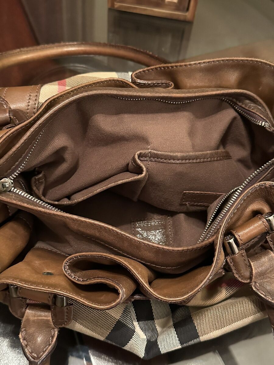 100% Authentic Burberry Prorsum Nova Check 100% Leather Bag 100% Authentic Burberry Prorsum Nova Check 100% Leather Bag
