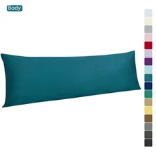 Body Pillow Case Ultra Soft Cotton Sateen Long Bedding Pillow Cover Pillowcase
