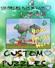 Custom Love JigSaw Puzzle 128 Pieces "Design Your Own Custom Puzzle"