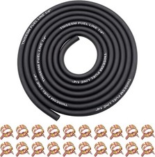 1/4 Inch ID Fuel Line Hose 10Ft 20 Hose Clamps for Small Gas Engines-Free Ship