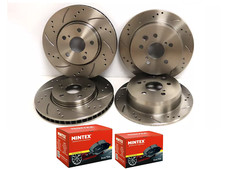 DISCHI FRENO ANTERIORI POSTERIORI FORATI SCANALATI E PASTIGLIE FRENO PER LEXUS IS200 1999-2006