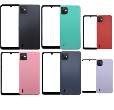 Cover Gel Silicone + Pellicola Vetro Temperato Per WIKO SUNNY 2 II PLUS – Retro Morbido Trasparente, Protezione 9H, Colore Blu