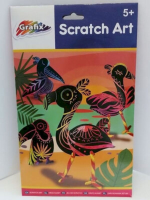 Scratch Art Kratz-Kunst Kratzbilder 4 Stück Grafix