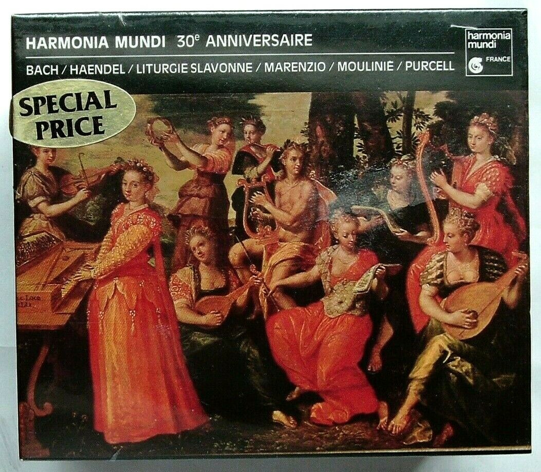Harmonia Mundi 30th Anniversary 6 CD Set Bach Handel Marenzio Moulinie harmonia-mundi-30th-anniversary-6-cd-set-bach-handel-marenzio-moulinie