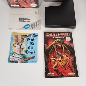 Swords & Serpents NES Nintendo Complete CIB Very Good Condition Cartridge