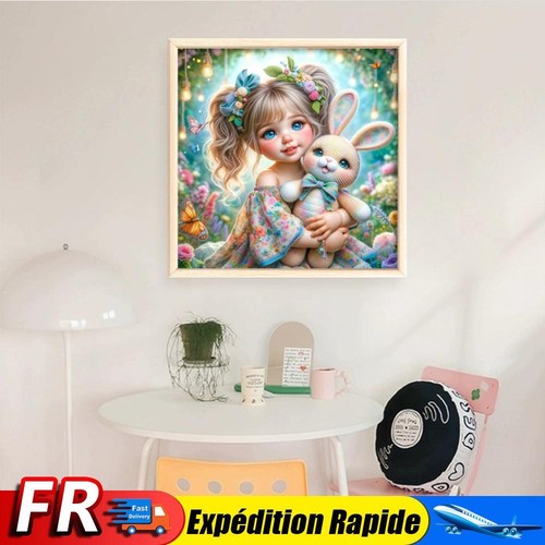 Full Embroidery Eco-cotton Thread 11CT Printed Flowers Cross Stitch Kit