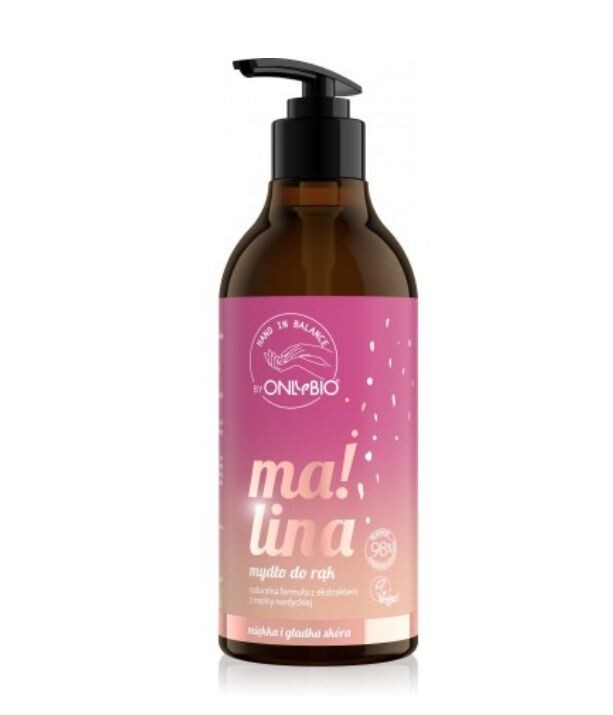 Only Bio Hand In Balance Raspberry Hand Soap 400ml - Image 2