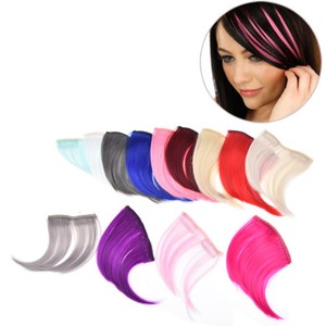 Pretty Girls Clip On Clip In Front Hair Bang Fringe Hair Extension