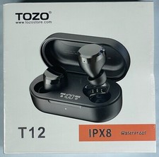 TOZO T12 Wireless Earbuds 4Mic Noise Cancelling Bluetooth 5.0 Earphones IPX8