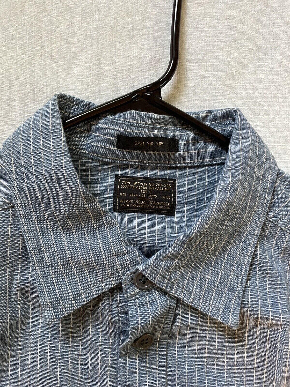 wtaps stripe chambray utility l/s shirt “lifist” new w/tags | eBay