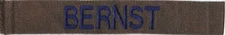 USAF Name Tape BERNST Patch A-6