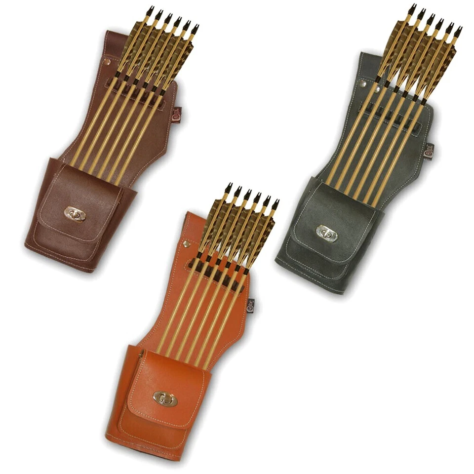 LEATHER RECURVE/LONGBOW SIDE/HIP/WAIST ARROW QUIVER BAG - Image 2 of 2