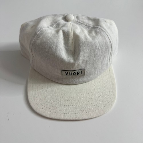 NWOT VUORI Signal Hemp Hat Baseball Cap Linen Blend Snap Back