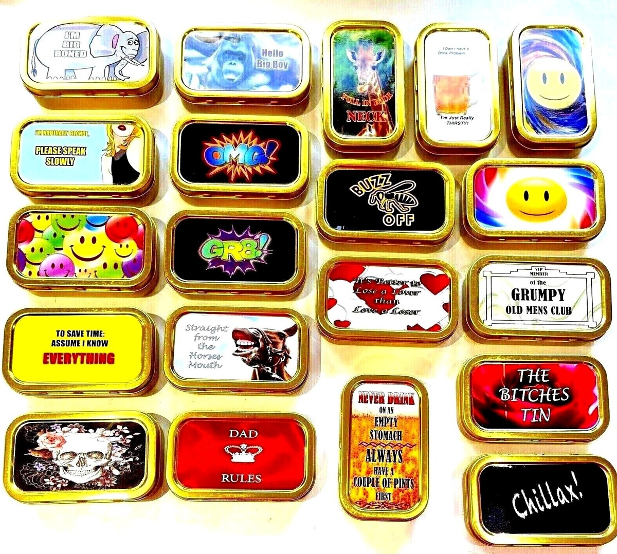 1oz tobacco tins uk 1 OZ TOBACCO TIN PILL TIN,BAIT TIN,SEWING TIN,BACCY TIN,STASH CAN RUBBER  SEAL
