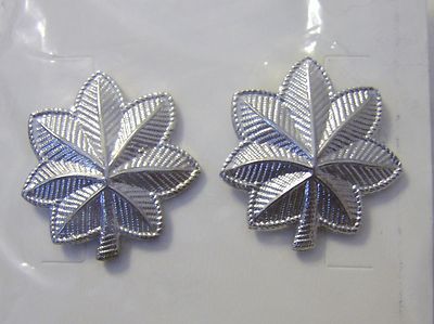LIEUTENANT COLONEL OFFICER RANK INSIGNIA METAL PAIR NIP  LTCOL:K2