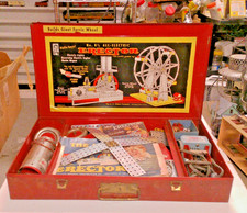 VINTAGE 8 1/2 ERECTOR SET - BUILD A POWER PLANT  or FERRIS WHEEL -  PRE-OWNED