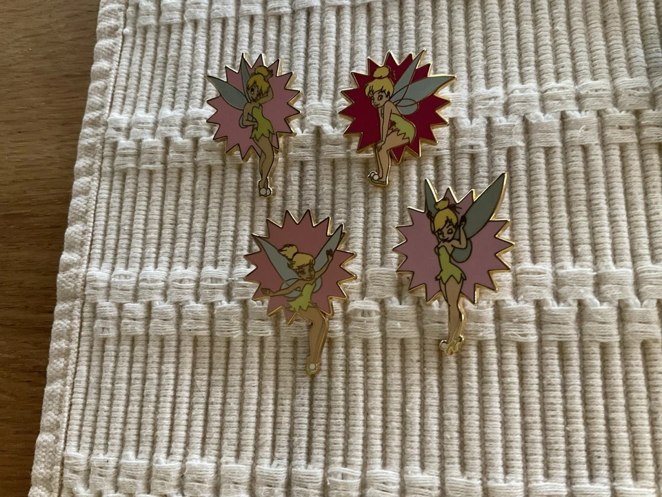 Disney Cast Member Lanyard Series Tinker Bell - Complete Set Of 4 (2003) - Image 2 of 2