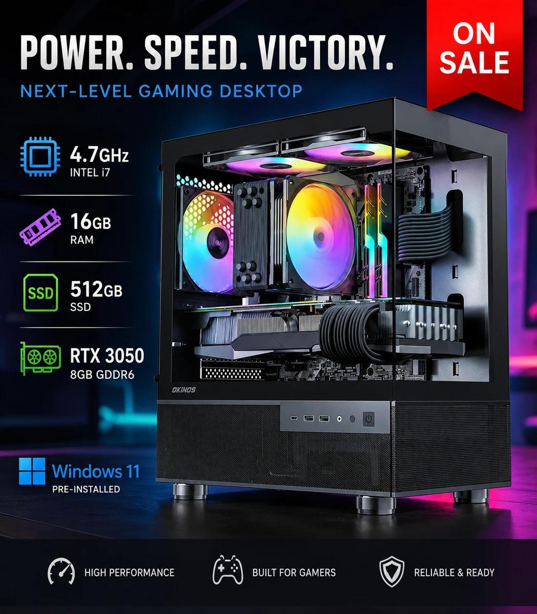 Intel Core i7 9th Gen. 16 GB RAM PC Desktops & All-In-One