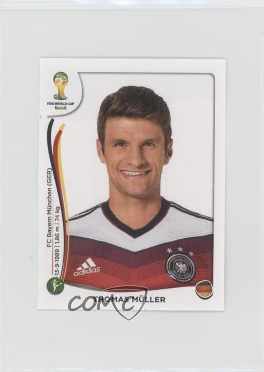 2014 Panini FIFA World Cup Brazil Album Stickers Thomas Muller #505 0y3