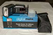 Digimate Flash for Canon, Zoom 18-180mm TTL