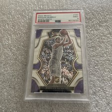 2022 Panini Select Premier White Disco Prizm /75 Keegan Murray Rookie RC PSA 9