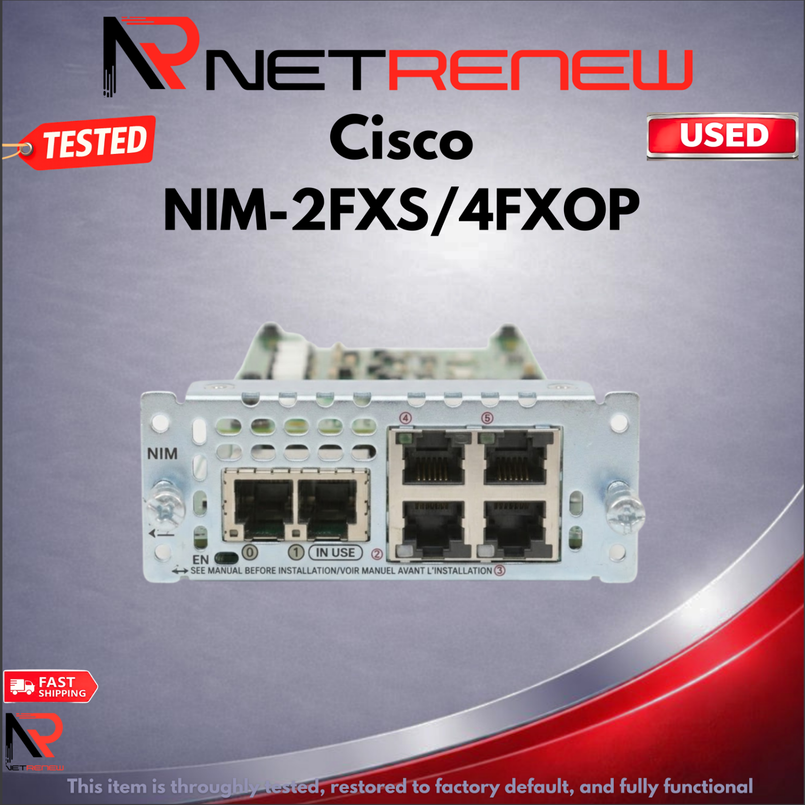 Cisco NIM-2FXS/4FXOP Network Interface Module | eBay