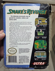METAL GEAR & METAL GEAR 2 SNAKE'S REVENGE NES GAME W BOX! NINTENDO KONAMI TESTED