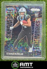 Tetairoa McMillan RC 2025 Panini Prizm No Huddle Fireworks Carolina Panthers #21
