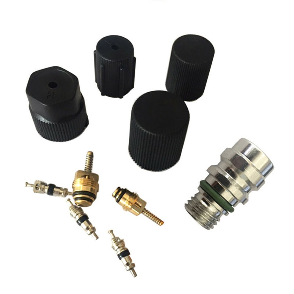 Kit Riparazione Aria Condizionata Auto - 270 O-Ring + 40 Valvole Core + 10 Tappi, Per R12/R134a