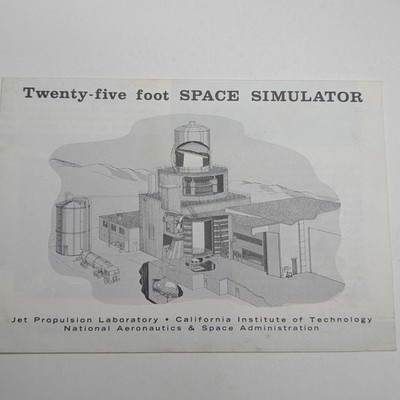 Vtg NASA JPL 25-foot Space Simulator Booklet Jet Propulsion Laboratory Caltech