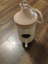 Koliber Domek Drewniany Ręczne rękodzieło Ornament Outdoor Ogród Patio Wisząca dekoracja