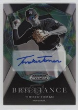 2022 Panini Prizm Draft Picks Brilliance Silver Tucker Toman #BR-TT Auto 1gt6